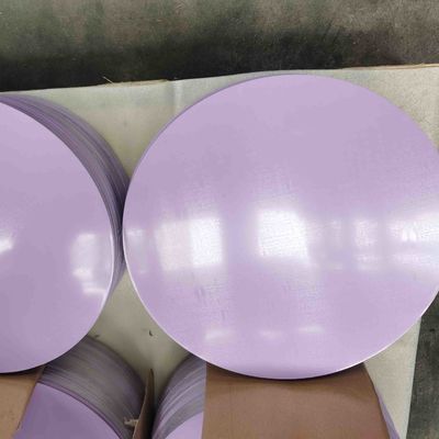 AA1060 H0 0,80 mm Épaisseur Disques d'aluminium prépeints Cercles d'aluminium Belle apparence pour la fabrication de pots