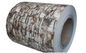 Alliage3003 en marbre, revêtement de bobine d'aluminium à motifs conçus 26 Ga x 48 pouces feuille d'aluminium prépeinte pour les façades de bâtiments