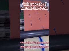 AA3003 H24 0,5 mm épaisseur 1000 mm largeur bobine en aluminium revêtue de couleur pour la décoration de bâtiments