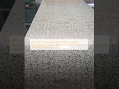 Alliage 3003 en marbre, revêtement de bobine en aluminium à motifs conçus 24 Ga x 48 pouces feuille d'aluminium prépeinte pour les façades de bâtiments