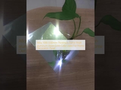 Tôle d'aluminium finition miroir épaisseur 0,60 mm Alliage 1085 Couleur Or Utilisée pour panneau de décoration intérieure