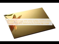 Anodisation d'aluminium avec surface miroir AA1070 épaisseur 0,50 mm avec réflectivité de 85 % pour l'impression d'enseignes