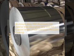 Bande décorative de mur extérieur en bobine d'aluminium 1100 en alliage d'aluminium (0,8 mm | Largeur personnalisée | Revêtement PVDF résistant à la corrosion)