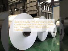 Matériau du dissipateur thermique de climatiseur en feuille d'aluminium 1100 en alliage d'aluminium (0,1 à 0,15 mm | Largeur personnalisée | Revêtement hydrophobe)