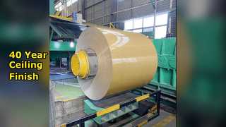 Bobine de plafond en aluminium, finition 40 ans