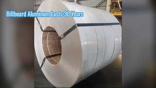 Feuille d'aluminium durable pour panneaux d'affichage