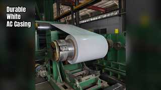 Bobine en aluminium pour unités AC, revêtement blanc durable