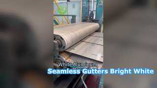 bobine de gouttière en aluminium blanc