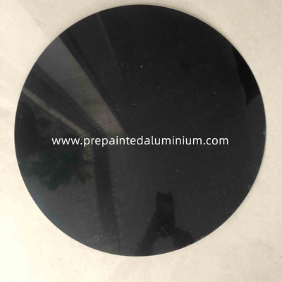Non le plat en aluminium naturel O-H112 de cercle de couleur de bâton a gâché