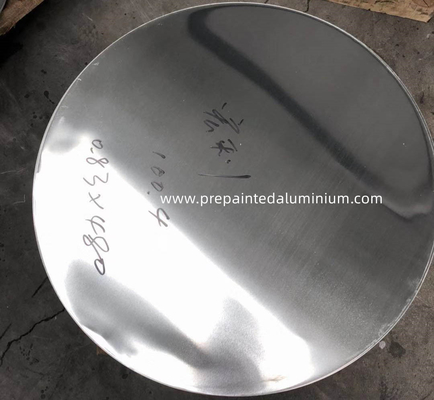 feuille de cercle pré peinte d'alliage d'aluminium du diamètre 480mm d'épaisseur de 0.8mm
