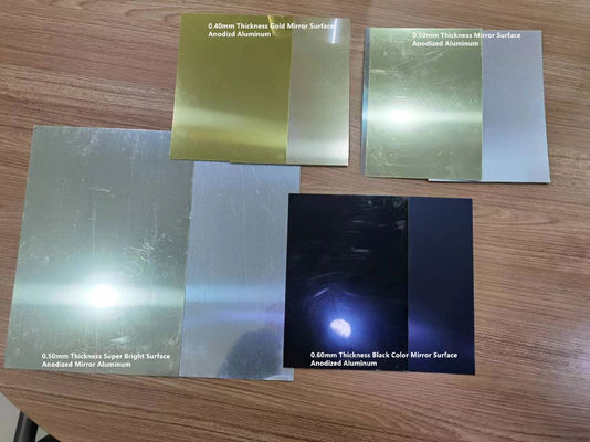 0.50 mm épaisseur alliage d'aluminium réfléchissant 1085 miroir feuille d'aluminium anodisée utilisée pour la publicité et la fabrication de panneaux d'affichage