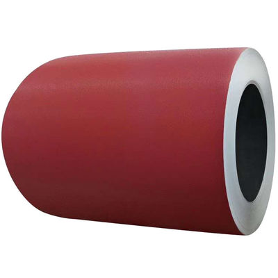 Coil d'aluminium recouvert de couleur rouge Feuille/plaque/panneau d'aluminium prépeint pour mur de rideau