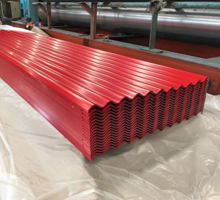 26 Gauge X 914mm AA3003 / 3004 Couleur corrugée Ral Pre-peint feuille d'aluminium pour le toit et le revêtement de mur