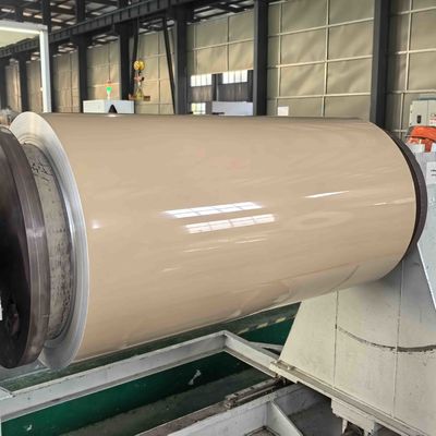 Coil d'aluminium revêtu de rouleaux orange PE léger et durable pour conduits de ventilation