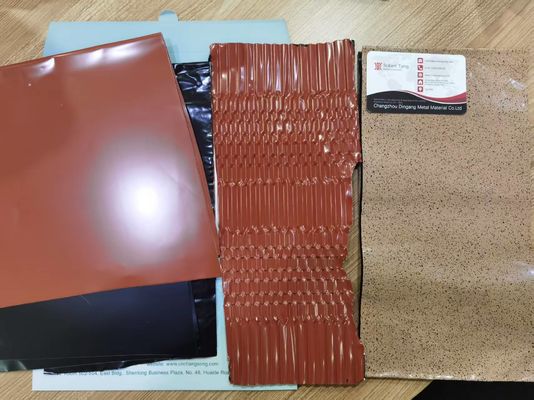 0.09mm épaisseur 45mm largeur feuille d'aluminium prépeint pour la fabrication de bandes d'allumage et de cheminée