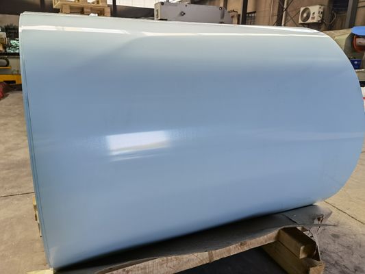 0.8mm*1250mm 3003 série H24 feuille d'aluminium en relief à haute température bobine d'aluminium avec revêtement de couleur basé sur les exigences du client et conforme à la RoHS