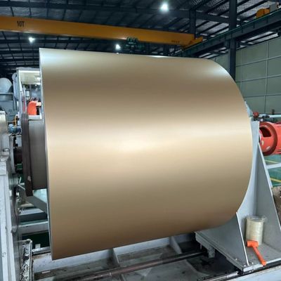 0.08 mm Épaisseur 45 mm Largeur bobine en feuille d'aluminium prépeinte pour la fabrication de rubans de ventilation à crête roulante