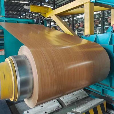 feuille d'aluminium revêtue de couleurs de bois utilisée dans les toits de maisons