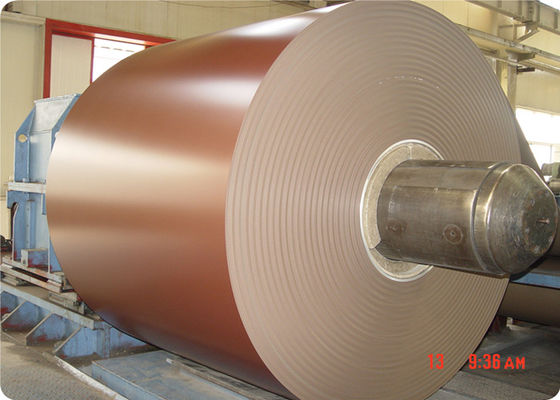 Alliage 1050 H18 0,35 mm x 1220 mm feuille d'aluminium revêtue de couleur Ral pour produire ACP - panneau composite aluminium-plastique