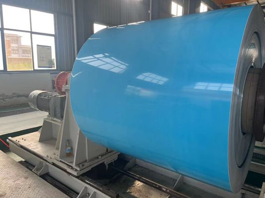 0.70*1250mm 3003 alliage bobine d'aluminium prépeint épaisseur personnalisée couleur revêtue feuille d'aluminium pour panneau de façade murale