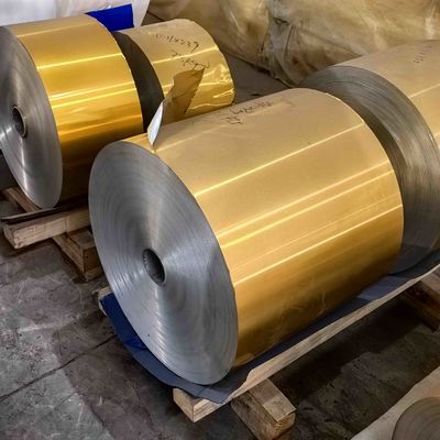 Laque polyester AA8011 O épaisseur 0,08-0,11 mm utilisée pour l'isolation des toits de bâtiments
