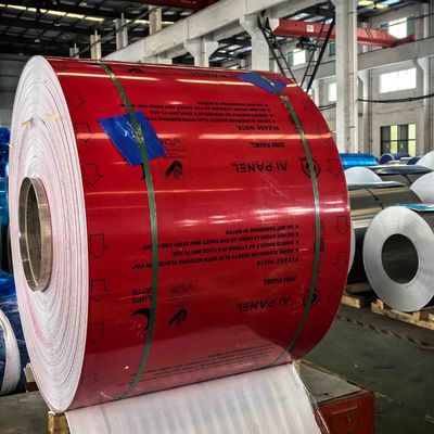 Bobine d'aluminium laqué coloré laminé à motif personnalisé de 0,38 mm d'épaisseur avec matériau recyclable