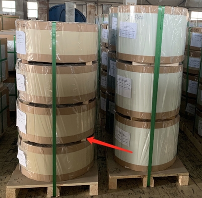 Alloy3105 0,30*185mm Peinture anti rayures PE Pré-peinte bande d'aluminium pour faire des rideaux de porte à volets