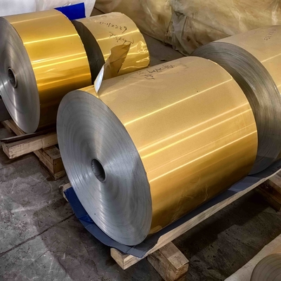 8011 O 0.1mm Feuille d'aluminium durable peinte sur le côté pour la production de plaques de cuisson