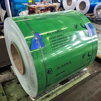 Bobine d'aluminium prépeinte lloy 5052 0,7 mm pour poignées de porte intérieures automobiles