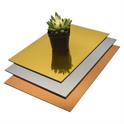 Tôle d'aluminium miroir finition brillante épaisseur 0,2 mm - 3,0 mm pour signalétique et publicité