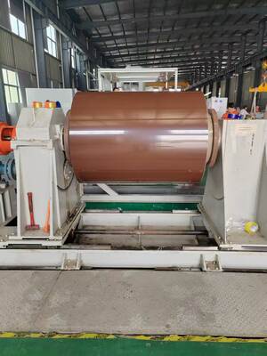 Tôle d'aluminium prélaquée pour toiture, alliage 3105, peinture PPG Kynar PVDF, Gris mat Ral 7046, bobine prépeinte, épaisseur 0,05 pouce, largeur 49 pouces