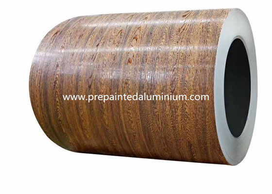 Bobine en aluminium pré peinte en bois du modèle 0.2mm dans le panneau de mur