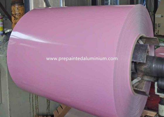 Couleur rose 0,45 mm 1200 mm bobine d'aluminium prépeinte utilisée pour la production de pot de cuisson