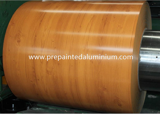 L'alliage d'aluminium 3105 H24 motif en bois PPAL enduit de couleur bobine d'aluminium pré-peint aluminium pour le toit et le mur